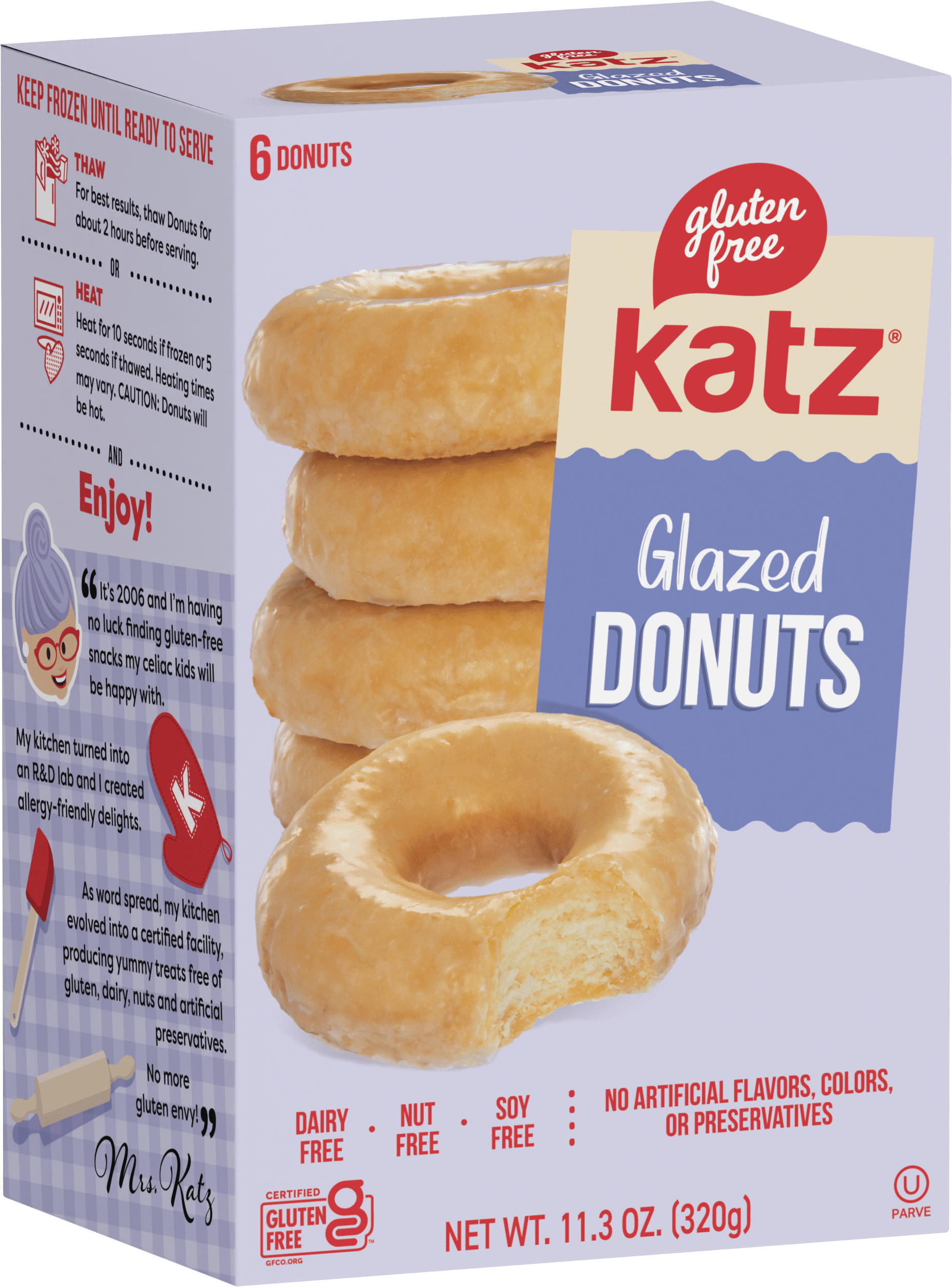 Katz Gluten Free Donuts/Donut Holes - 3 | Gluten Free, Dairy Free, Nut Free, Soy Free, Kosher| 3 Pack