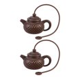 thumbnail image 1 of Y-Loong 2 PCS Tea Leaves Loose Leaf Silicone Tea Infuser Loose Tea Infuser Small Tea Infuser Tea Strainers Funny Tea Infuser, 1 of 2