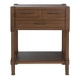thumbnail image 2 of SAFAVIEH Filbert Solid 3 Drawer Console Table, Brown, 2 of 7