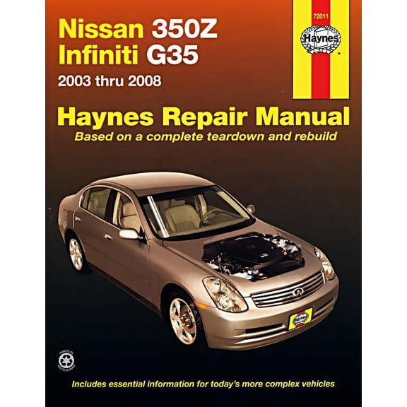 Nissan 350Z & Infiniti G35 (03-08) Haynes Repair Manual ^