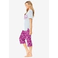 thumbnail image 3 of Dreams & Co. Plus Size 2-Piece Capri Cotton PJ Set, 3 of 6