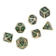 thumbnail image 2 of Juego de dados de metal de 7 piezas, diferentes formas, dados poliédricos de números claros para juegos de rol, juegos de mesa tipo 1, 2 of 9