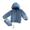 thumbnail image 2 of Esho 2-7T Toddler Boys Girls Lightweight Solid Down Coats Hooded Puffer Jacket Coat Outwear, 2 of 4