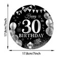 thumbnail image 3 of PRETXORVE 30th Birthday Party Theme Tableware Set Disposable Decorative Tableware Paper Set, 3 of 9
