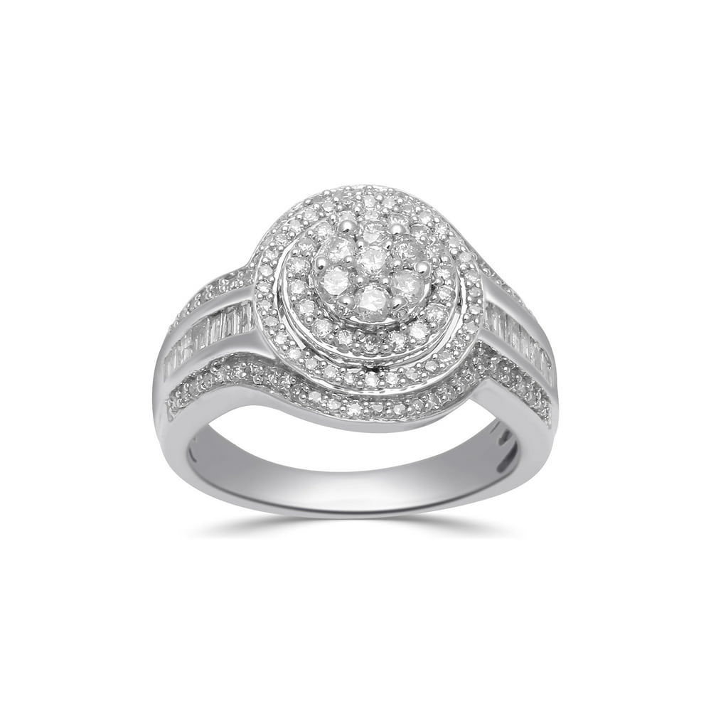 Forever Bride - 1.00 Carat T.W. Diamond Sterling Silver Anniversary