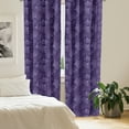 thumbnail image 3 of Ambesonne Gingko Window Curtains, Psychedelic Biloba Tree Leaf, Each 28" W x 95" L, Violet Dark Purple, 3 of 5