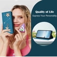 thumbnail image 5 of Tianyeda for XiaoMi RedMi Note 15 PRO 5G a Wallet case Phone Cover with RFID Blocking Credit Card Holder Flip Book For Women Blue, 5 of 5