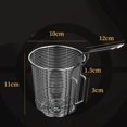 thumbnail image 3 of Assiette en Acier Inoxydable Sifter Fry Panier pour avec Poignée Nouilles en Acier Inoxydable 10cm, 3 of 9