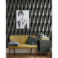 thumbnail image 6 of Harry & Grace Charcoal Pieced Diamonds Peel and Stick Wallpaper - 20.5 in. W. x 18 ft. L. Roll, 6 of 7