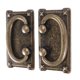 thumbnail image 3 of Manijas de Extracción de Anillo de Cajón de Bronce Antiguo Vintage de 16 Piezas, 3 of 9