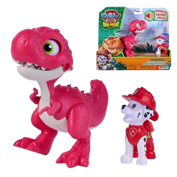PAW Patrol: The Dino Movie Marshall Roaring Pup Pals, Ages 3