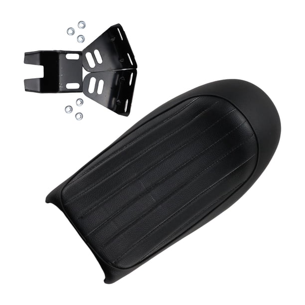 Asiento de corredor de motocicletas Sunnimix Vintage Cafe Racer cuero PU para CB125S CB200 CB350