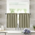 thumbnail image 2 of Short Curtains Half Window Curtains for Bedroom, Kitchen Curtain Tiers for Windows, Energy Saving Drapes for Bathroom Shades, Wide 30 x Long 36 inches, 2 of 4