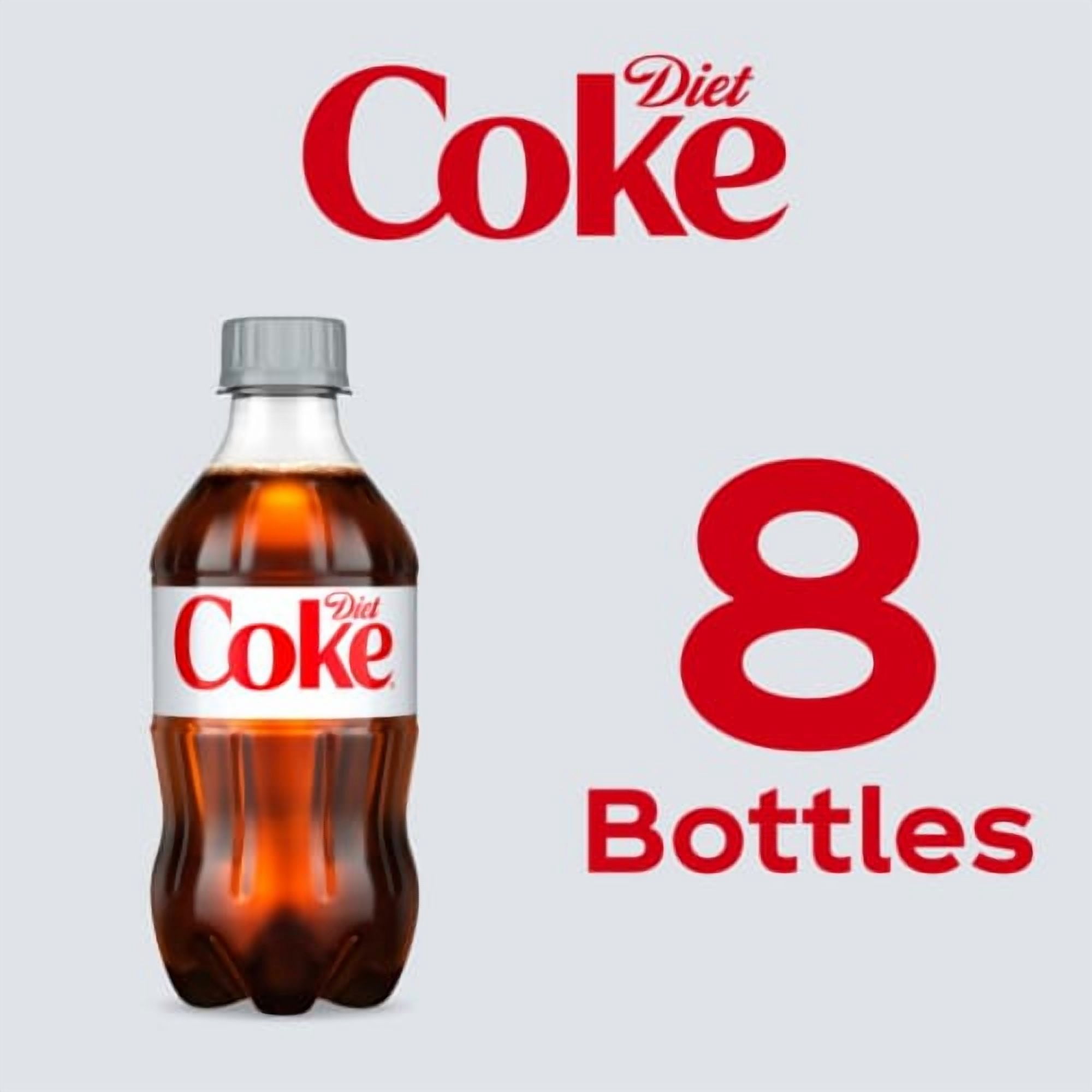 Diet Coke Soda Bottles 8 pk / 12 fl oz - Pack of 2