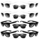 thumbnail image 1 of Gafas de sol de fiesta ASTARON, paquete de 12, blanco y negro, 1 of 6