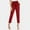 Red, variant on Hauaitttt Women's Casual Pants Solid High Waist Self Tie Belted Pencil Trouser Women's Pants Suits Casual Womens Pants Casual Trouser Paper Bag Pants Elastic Long Yoga Pants for Women Womens Casual