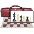 thumbnail image 1 of Complete Tournament Chess Set - Plastic Pieces - Roll-up Board - Canvas Bag, 1 of 5