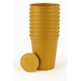thumbnail image 2 of Metallic Gold Plastic Party Cups, Pack of 25, Blank 16 oz Stadium Cups, 2 of 3