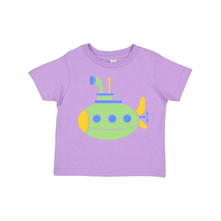 

Inktastic Cute Green Submarine Boys or Girls Toddler T-Shirt