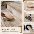 thumbnail image 6 of SIXHOME Non-Slip Stair Treads for Wooden Steps Plush Washable Carpet Treads Indoor Peel and Stick Reusable Adhesive, 15 Pack 8"x30" Beige, 6 of 6