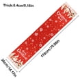 thumbnail image 3 of Injueey Navidad bandera Santa Claus camino de cubierta mantel decoración de Navidad ornamento no tejido comedor sala de estar Kits de decoración para fiestas Cuatro muñecas Injueey HA009478-01, 3 of 6
