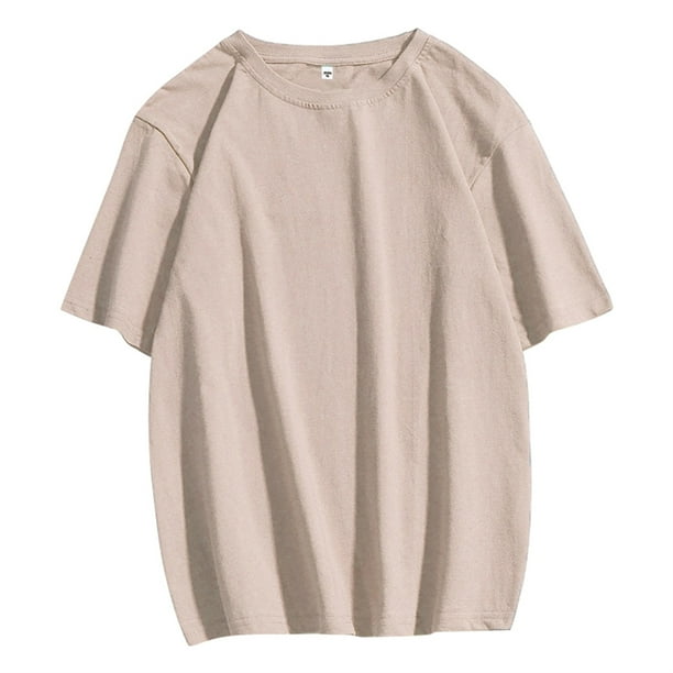 SAYOO Camiseta básica para hombres SAYOO moda