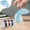 blue-Free Size, variant on Hovmgk Manual Embossing Machine, Vintage Label Printer with 48 Characters, Handheld Embossing Tool for Crafting & DIY Labeling, Office Stationery Organizer for Home Use & Crafts Projects