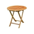 thumbnail image 3 of International Caravan Balau 28" Table Ronde Pliante en Bois pour Patio, 3 of 3