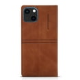 thumbnail image 2 of SaniMore for iPhone 14 6.1" 2022 Case [Magnetic Flip Full Protecetive Cover] Card Slots + Cash Pokcet + Kickstand + Retro Wear-resisitant PU Leather + Shockproof TPU Inner Business Shell, Brown, 2 of 10