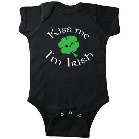 

Inktastic Kiss Me I m Irish Gift Baby Boy or Baby Girl Bodysuit