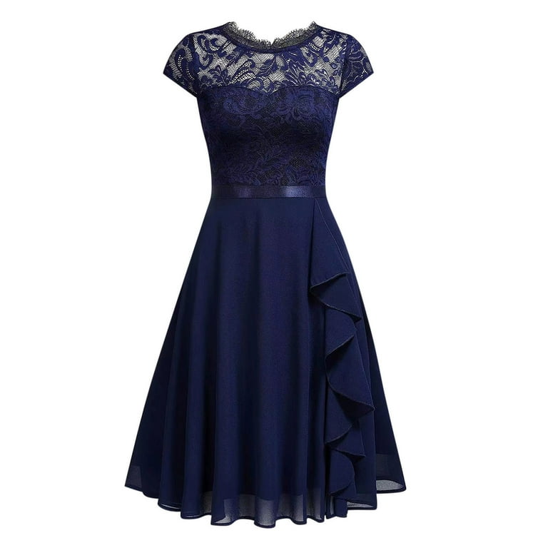QUYUON Women's Cocktail Dresses Elegant Floral Lace Evening QUYUON Women's Cocktail Dresses Elegant Floral Lace Evening