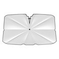 thumbnail image 4 of Tela Para Sombrilla Parasol para coche de 49,2 x 30,7 pulgadas para ventana delantera con bolsa de almacenamiento y bloques laterales de malla Yulucky, 4 of 9