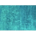 thumbnail image 1 of Ahgly Company Machine Washable Indoor Rectangle Oriental Turquoise Blue Industrial Area Rugs, 8' x 10', 1 of 4