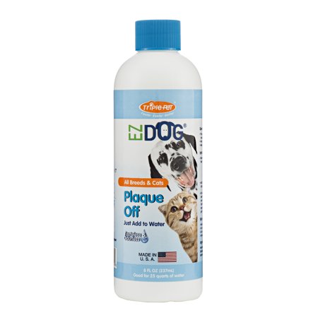 Triple Pet EZ Dog Plaque Off Fresh Breath Drinking Water Additive for Dogs and (Best Place To Put Ez Pass)