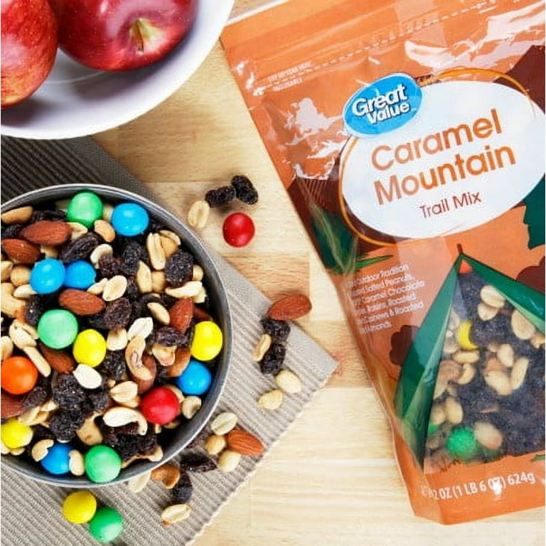 Great Value Caramel Mountain Trail Mix, 22 oz, Sweet and Salty