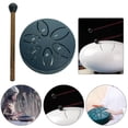 thumbnail image 1 of Kit Batería Acero Percusión WDOplteas 3 en 6 Notas Tambor Manual Verde Retro, 1 of 9