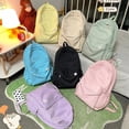 thumbnail image 4 of Mochila impermeable de nailon para mujer, bolsa de viaje femenina, Mochila escolar para chicas adolescentes, bolsa de libros de Color sólido, 4 of 5
