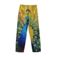 thumbnail image 3 of Haiem Peacocks Men's Pajama Pants Ultra Lightweight Pjs Bottoms Sleepwear Bottom Pants With Pocket Drawstring-XX-Large, 3 of 7