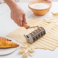 thumbnail image 2 of Djiypn Stainless Steel Cutting Knife with Wooden Handle – Six Wheel Facet Cutter for Precision Baking and Food Art, Perfect for Home Chefs and Cooking Enthusiasts, 2 of 8