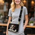 thumbnail image 2 of ZUXONGSY Snowflake Snowman Cardinal Print Shoulder Handbag for Women PU Leather Crossbody Bag Mini Satchel with Adjustable Wide Strap for Travel Shopping, 2 of 7