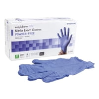 Confiderm 3.5C Nitrile Exam Glove 14-6976C Medium Box of 200, Blue