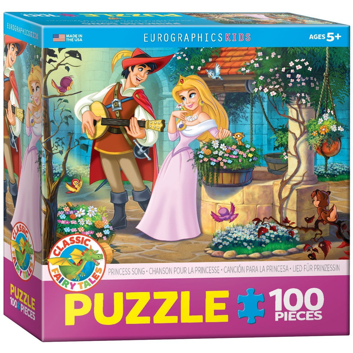 Princess Song Jigsaw Puzzle (100-Piece), Kids Puzzle By EuroGraphics