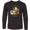 thumbnail image 3 of Inktastic I Love My Farm with Happy Farm Animals Long Sleeve Youth T-Shirt, 3 of 5