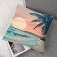 thumbnail image 7 of nygtbtfer  Modern Tropical Pillow Set of 2Palm Leaves Decorative Pillows Case Soft Velvet Tropical Decoration for Patio Garden Bed Home Decor White, 7 of 7