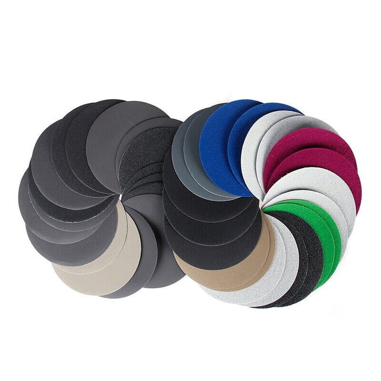 Uxcell 3-Inch Hook & Loop Sanding Discs 15-Pack – 180/240/320 Grit Silicon Carbide For Random Orbit Sander, Wet/Dry Polishing