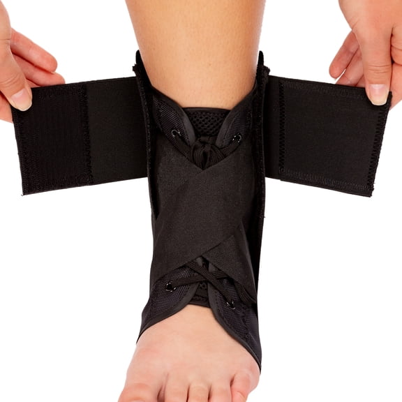 Franklin Sports Ankle Brace - Adjustable Ankle Support Stabilizer - Compression Support for Ankle Sprains and Pain - Athletic Ankle Brace - One Size