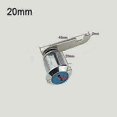 thumbnail image 2 of Cam Lock with Drawer Lock with 2 Keys for Mailbox, Drawer, Cupboard, Cabinet, Silver20mm, 2 of 4