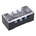 thumbnail image 1 of Terminal Strip, Safe PC Shell Easy Wiring 6pcs 15A 600V Wire Barrier Block  for Lighting 3 Position 1503, 1 of 7