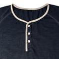 thumbnail image 6 of CHENHANN Mens Shirt Short Sleeve Button Down Crewneck Henley Shirts Basic Blue Button Up Shirt Mens Casual Shirts, 6 of 7