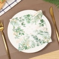thumbnail image 1 of 100Pcs Eucalyptus Leaf Paper Napkins Reusable Greenery Pattern Paper Towel Elegant Party Dinner Napkin for Kitchen Restaurant-green_33-, 1 of 10